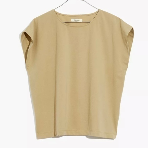 Madewell Tops - New With Defects Madewell Shoulder Tee Shirt Ash Green